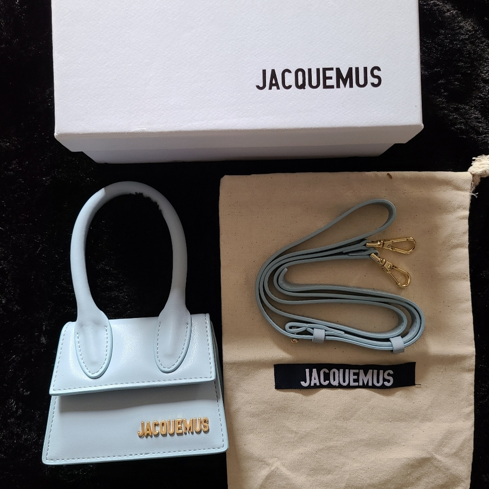 AUTHENTIC JACQUEMUS LE CHIQUITO PALE BLUE BAG